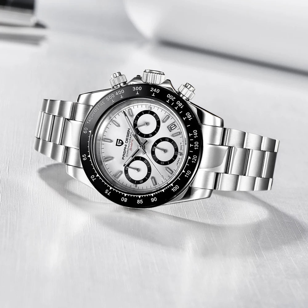 DM Automatikuhr Leuchtend – 40mm, Saphirglas, 10 Bar Wasserdicht