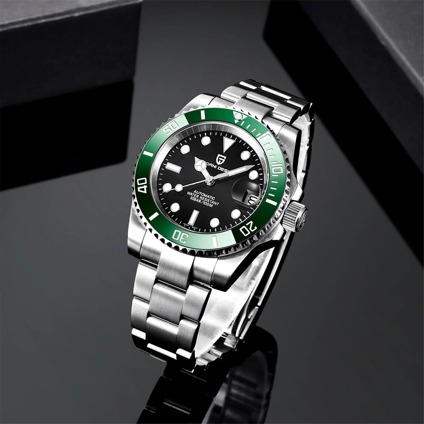 DM Automatikuhr – Saphirglas, Elegantes Design, Wasserdicht