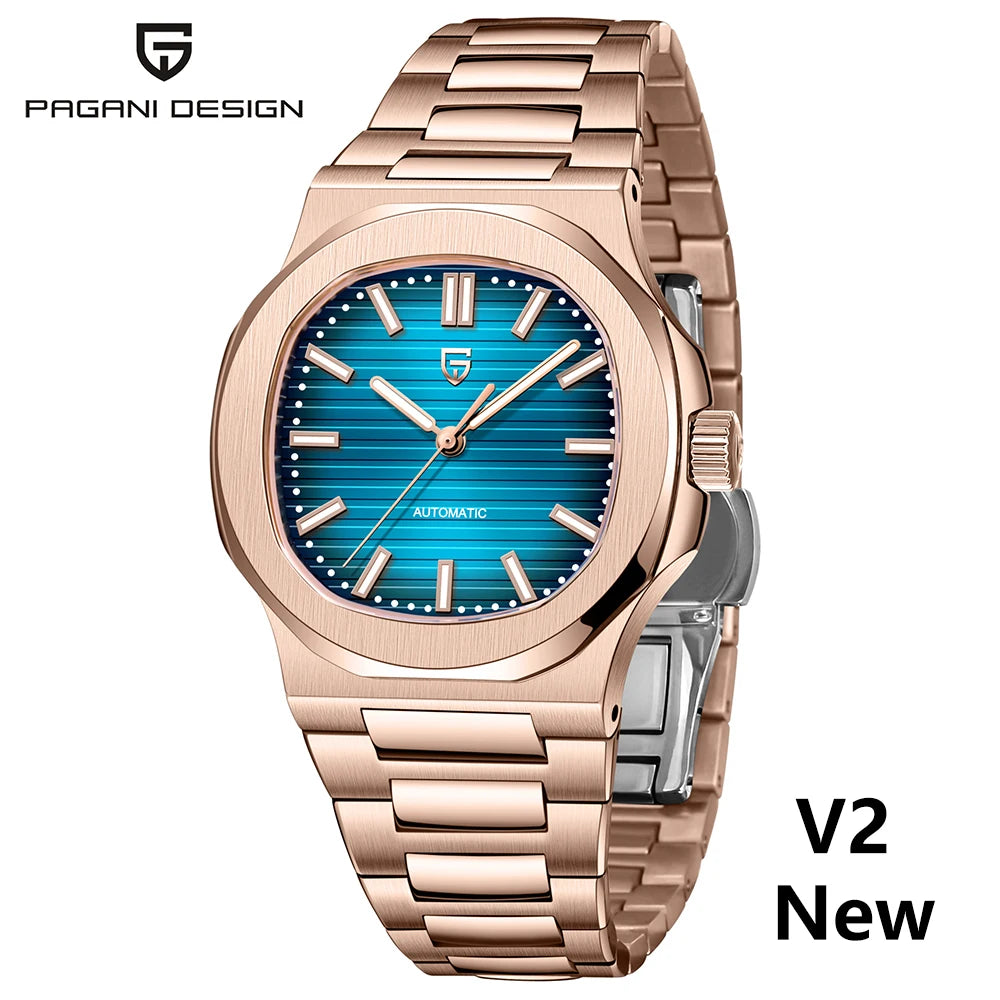 Reloj automático DM – Cristal de zafiro, diseño elegante, resistente al agua
