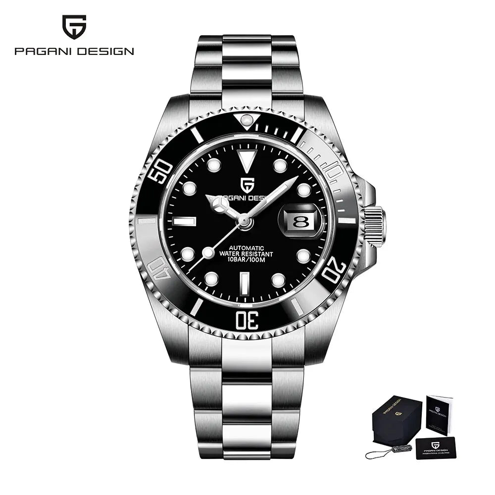 DM Automatikuhr – Saphirglas, Elegantes Design, Wasserdicht