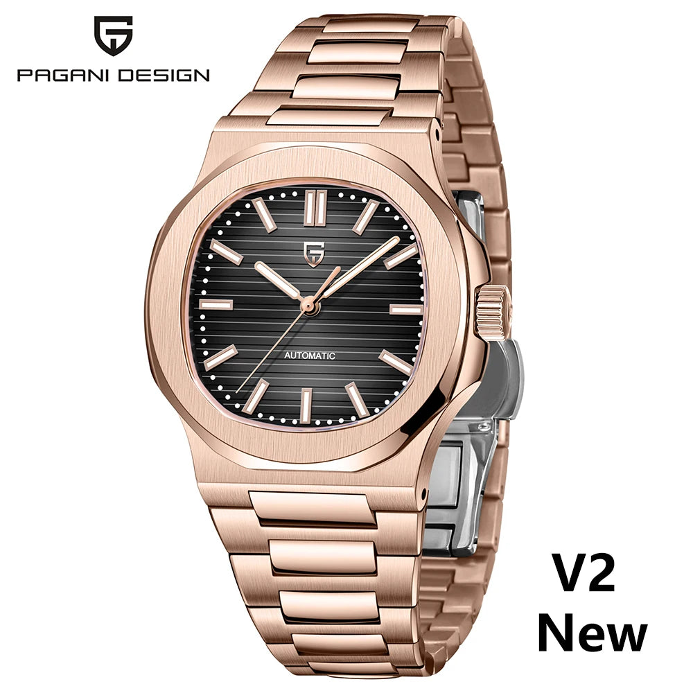 Reloj automático DM – Cristal de zafiro, diseño elegante, resistente al agua