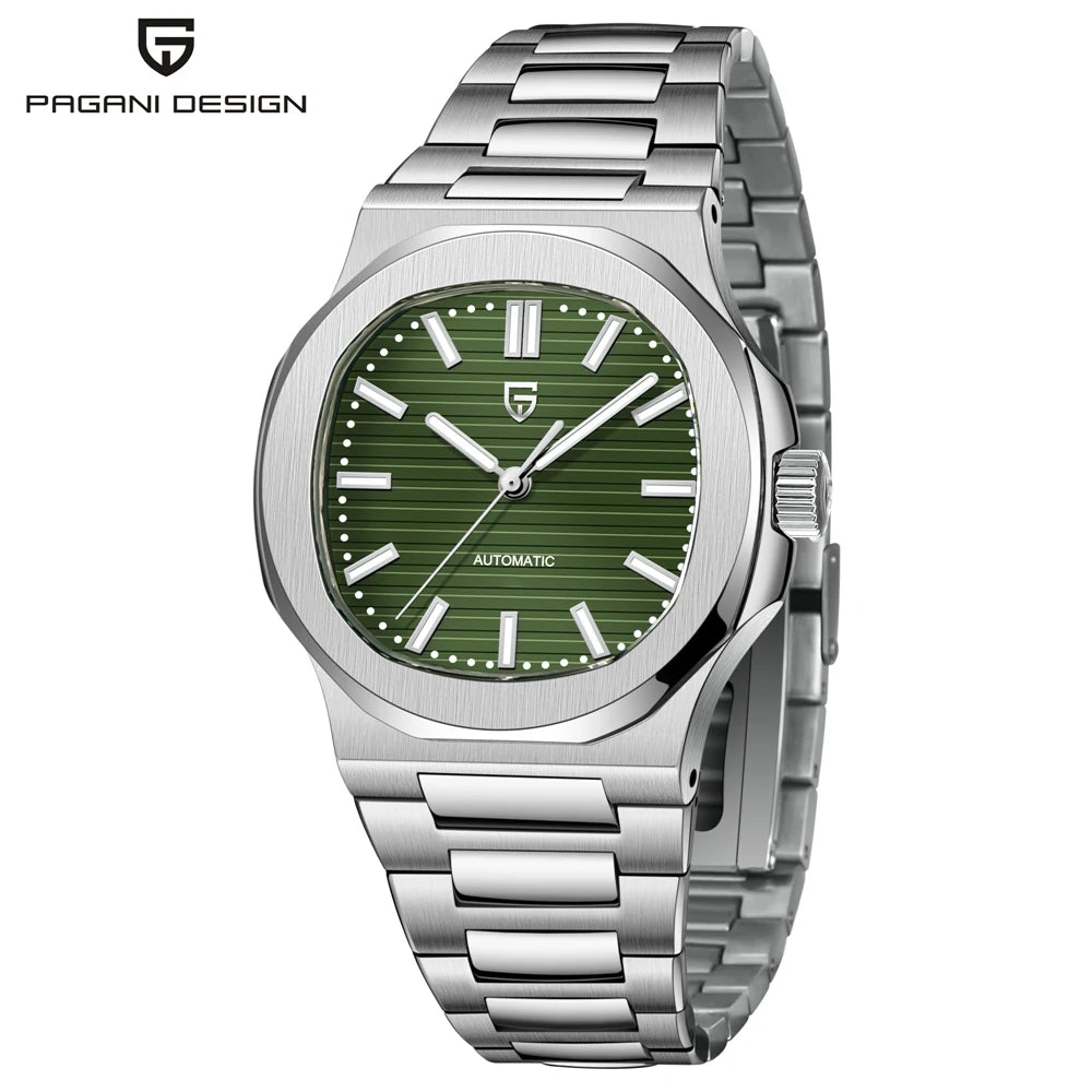 Reloj automático DM – Cristal de zafiro, diseño elegante, resistente al agua