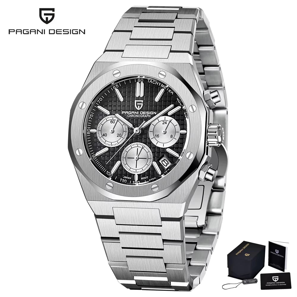 Royal Zeit Quartz Watch Men – Stainless Steel, Sapphire Glass, Water Resistant