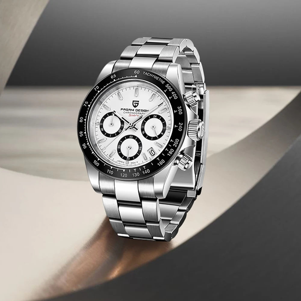 DM Automatikuhr Leuchtend – 40mm, Saphirglas, 10 Bar Wasserdicht
