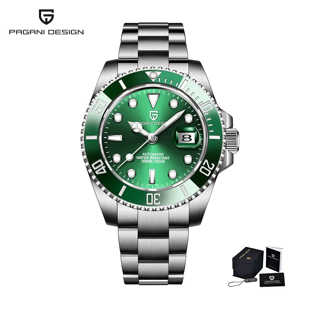 DM Automatikuhr – Saphirglas, Elegantes Design, Wasserdicht