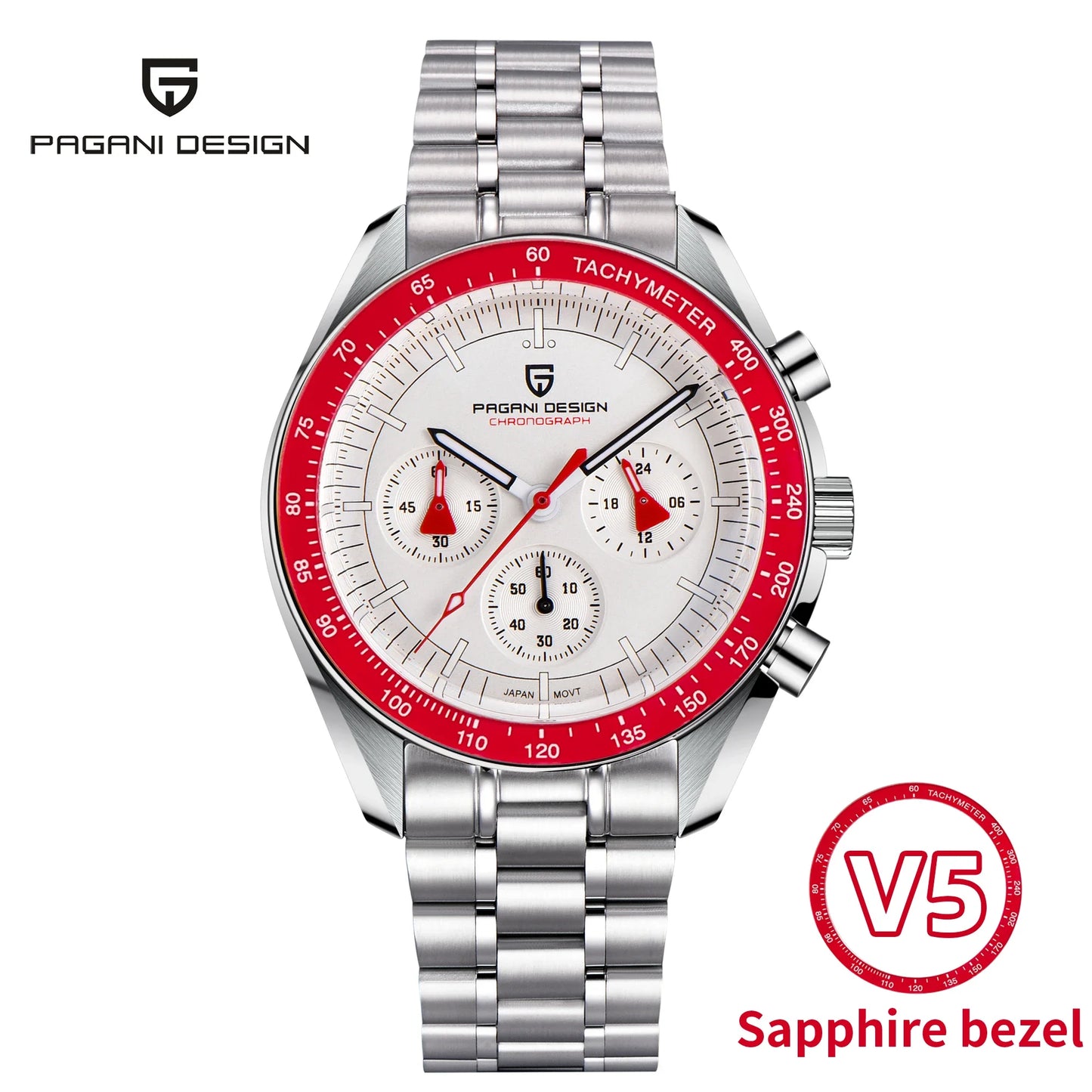 DM Sport-Chronograph – Saphirglas, Automatikdatum