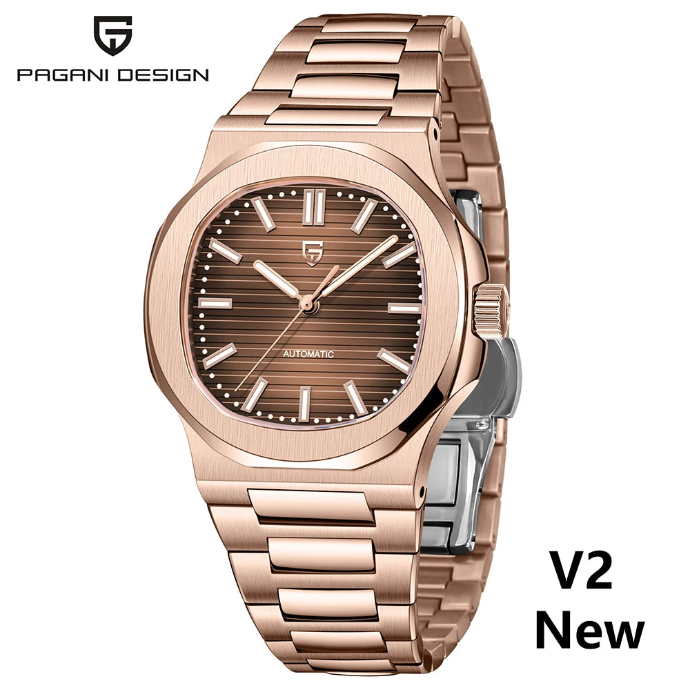 Reloj automático DM – Cristal de zafiro, diseño elegante, resistente al agua