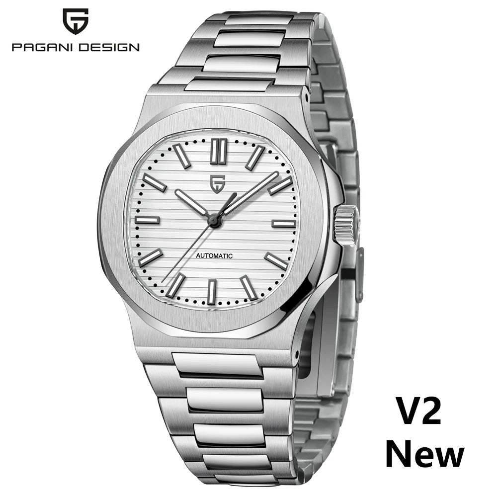 Reloj automático DM – Cristal de zafiro, diseño elegante, resistente al agua