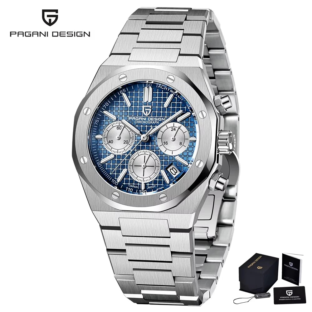 Royal Zeit Quartz Watch Men – Stainless Steel, Sapphire Glass, Water Resistant