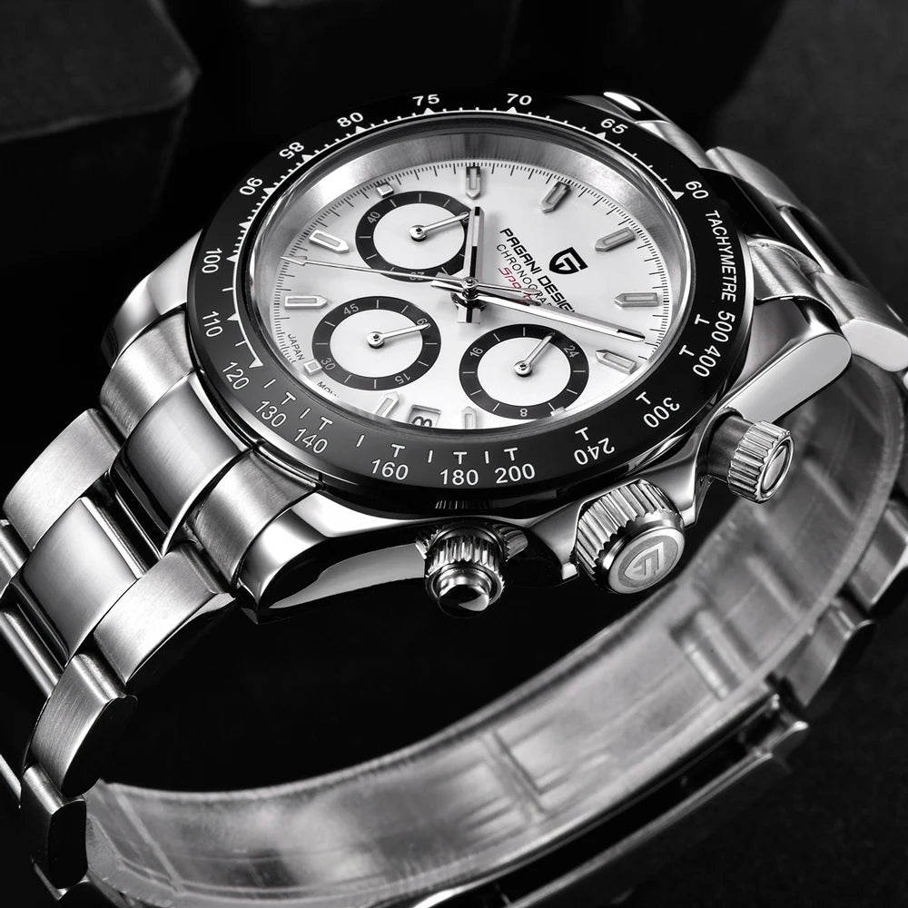 DM Automatikuhr Leuchtend – 40mm, Saphirglas, 10 Bar Wasserdicht