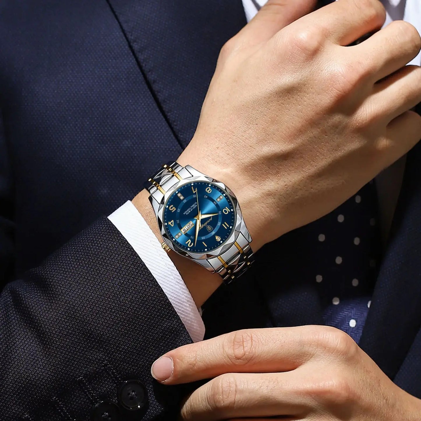 DM Luxus Männer Uhr Wasserdicht