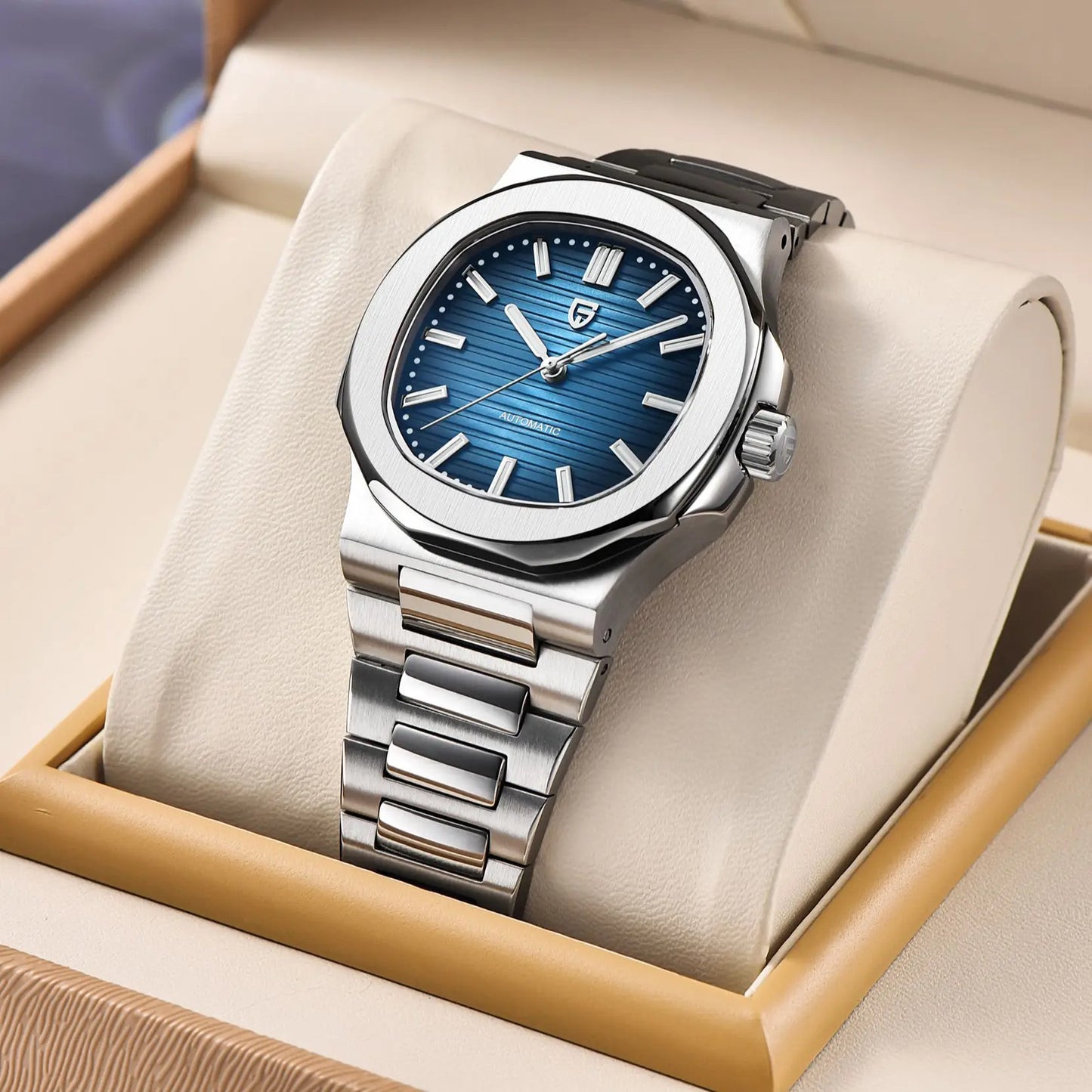 Reloj automático DM – Cristal de zafiro, diseño elegante, resistente al agua