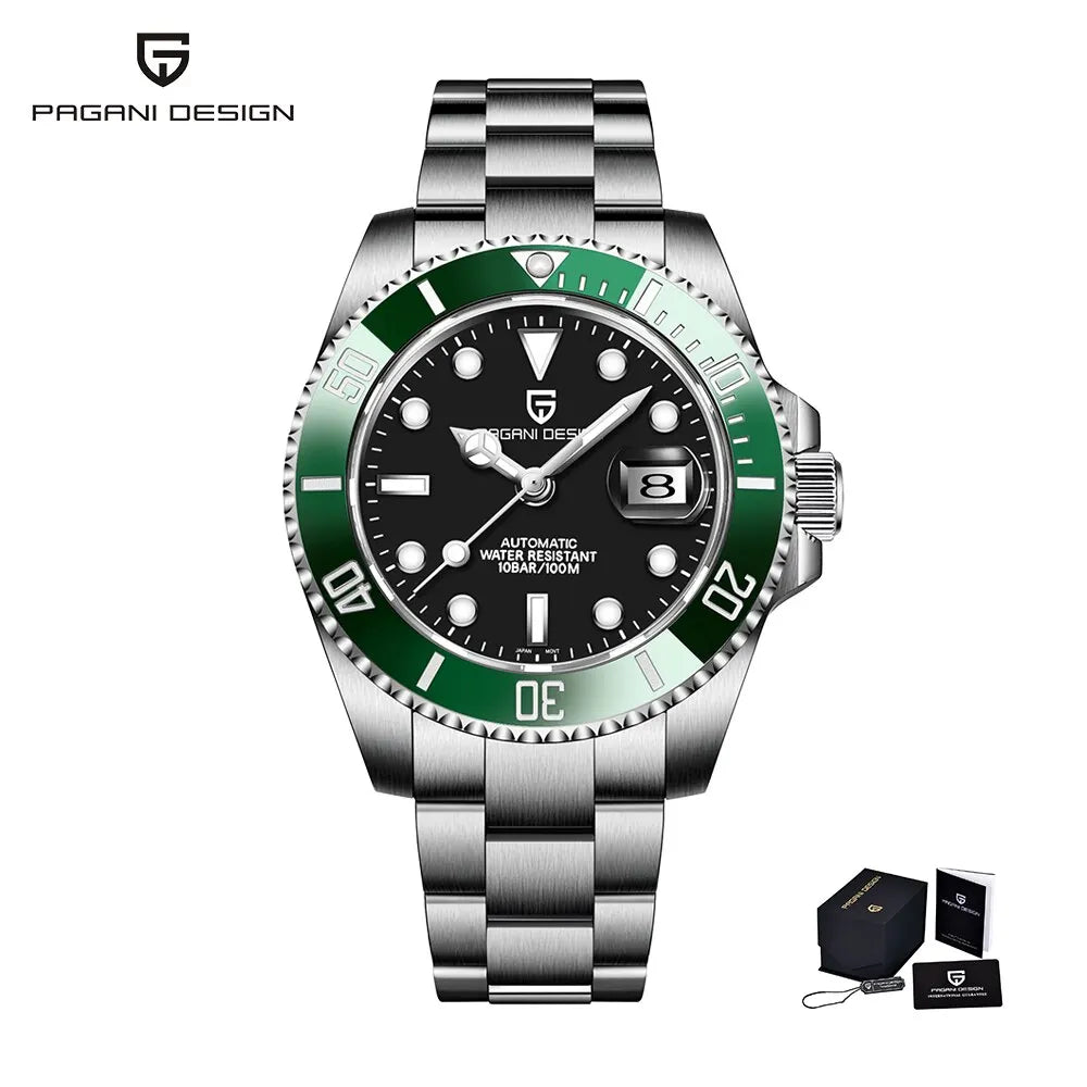 DM Automatikuhr – Saphirglas, Elegantes Design, Wasserdicht