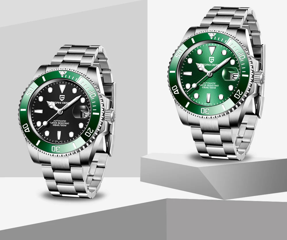 DM Automatikuhr – Saphirglas, Elegantes Design, Wasserdicht