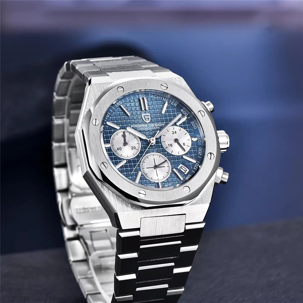 Royal Zeit Quartz Watch Men – Stainless Steel, Sapphire Glass, Water Resistant