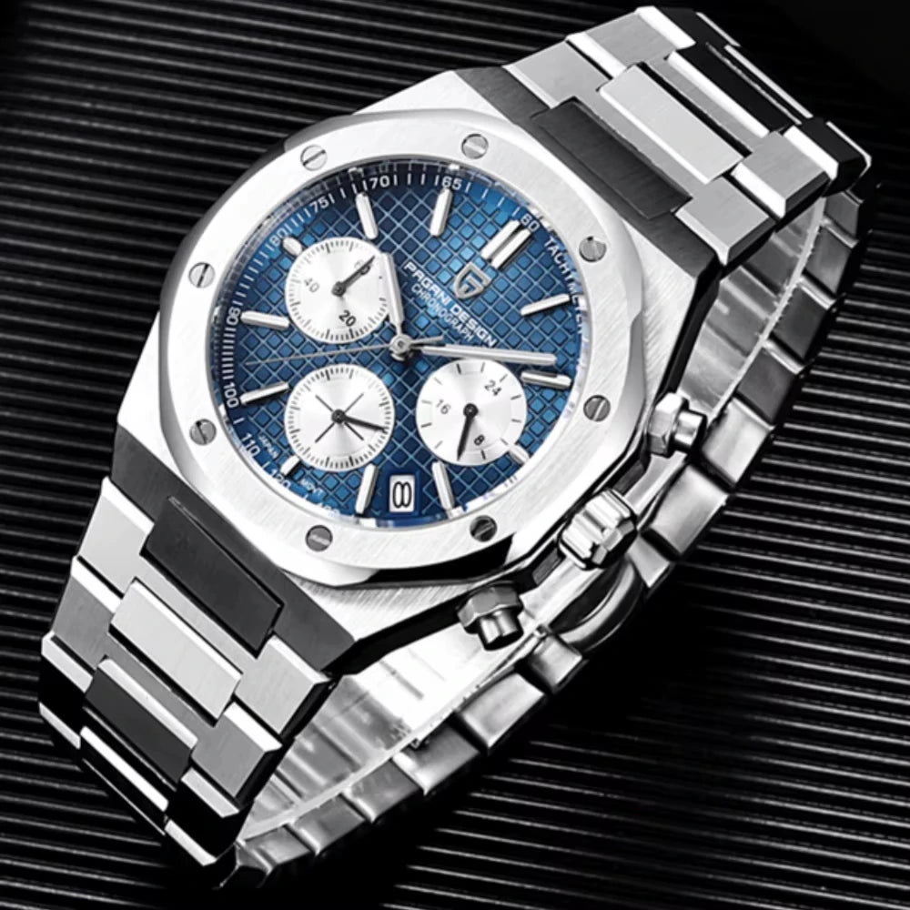Royal Zeit Quartz Watch Men – Stainless Steel, Sapphire Glass, Water Resistant