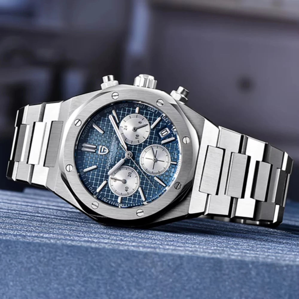 Royal Zeit Quartz Watch Men – Stainless Steel, Sapphire Glass, Water Resistant