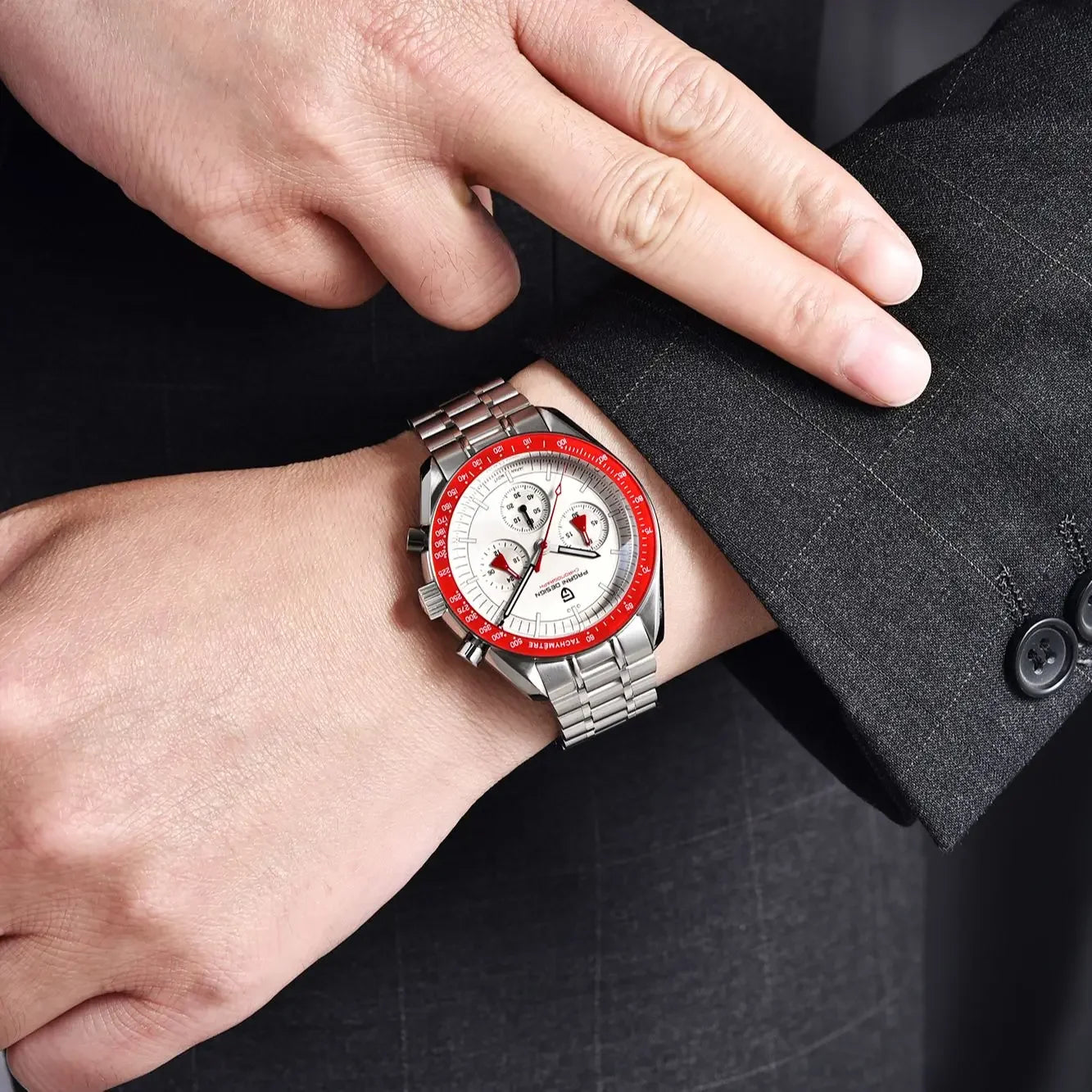 DM Sport-Chronograph – Saphirglas, Automatikdatum