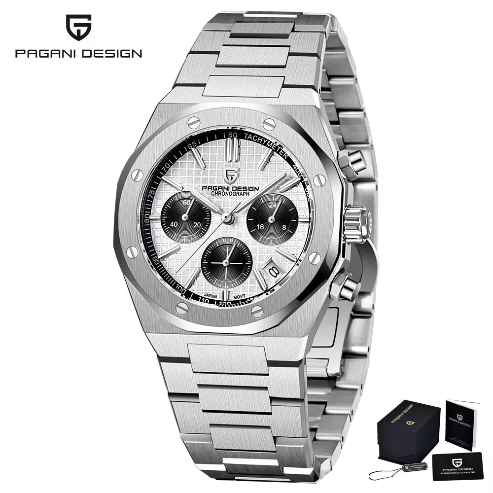 Royal Zeit Quartz Watch Men – Stainless Steel, Sapphire Glass, Water Resistant